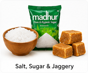 Salt, Sugar & Jaggery
